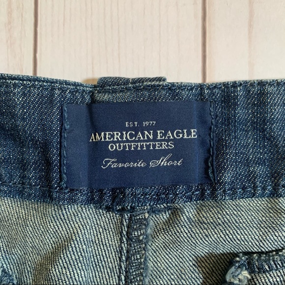 American Eagle Outfitters blue jean shorts size 8 - Picture 6 of 7